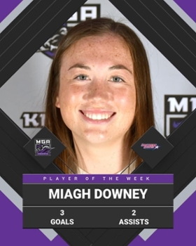 MGA’s Miagh Downey was named SSAC Women’s Soccer Offensive Player of the Week.